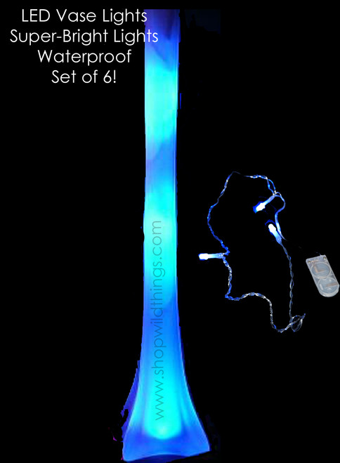 LED Lights for Eiffel Tower Vases, Blue Lights for Thin Vases | ShopWildThings.com