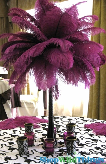 Eiffel Tower Vases - Black - 16" - Minimum 12 Pcs
