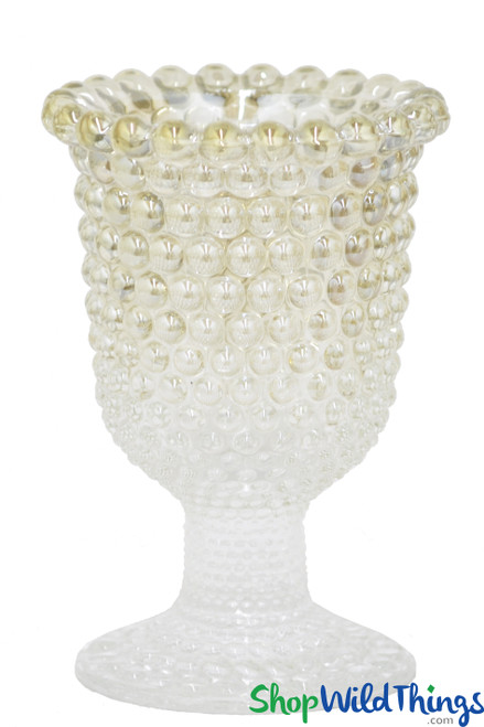 Vintage Hobnail Parfait Candle Holder - Light Gold Ombre - 5 1/2"