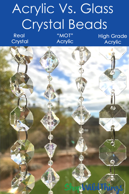 ShopWildThings Carries High Quality Acrylic Beads and Real K9 Premium Crystal Beaded Garland Strands
