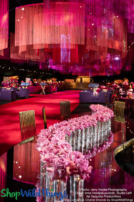 String Curtains for Events | Choose Color, Length, Hanging Options, Fire Treatment | ShopWildThings.com