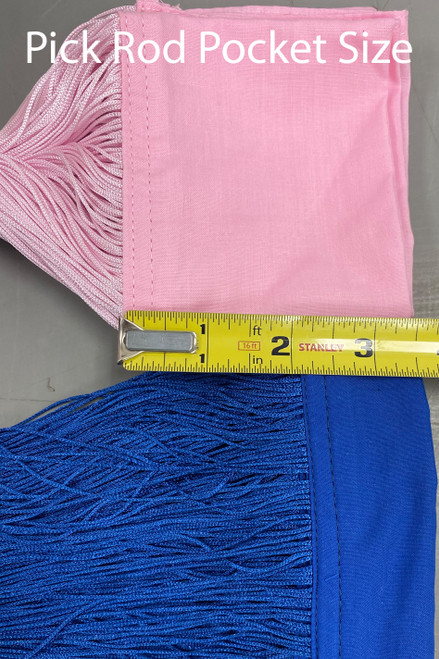 Choose your Rod Pocket Size with ShopWildThings Custom String Curtains