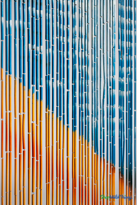 Tropical Beach Hand-Painted Bamboo Curtain – 90 Strands, 36" x 78" - ShopWildThings.comTropical Beach Hand-Painted Bamboo Curtain – 90 Strands, 36" x 78" - ShopWildThings.com