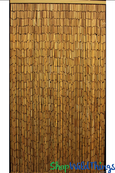 Plain Bamboo Beaded Curtain 90 Strands 35
