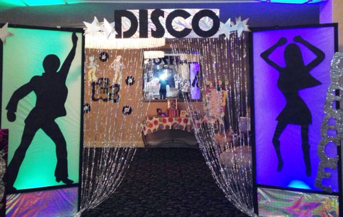 Hanging Strands of Silver Diamonds Create a Lively Backdrop for Photos and Events | ShopWildThings.com