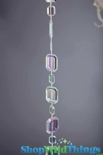 ShopWildThings Large Crystal Emeralds Beaded Rolls are High Quality Acrylic Beads With Superb Clarity