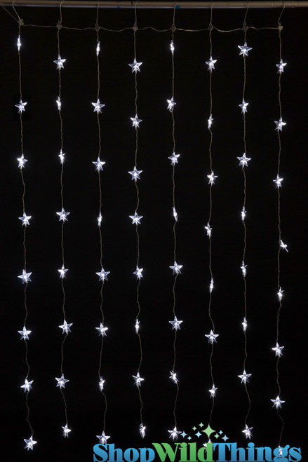 Sparkling Stars LED Light Curtain | ShopWildThings.com