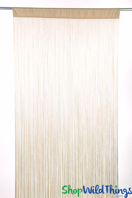 String Curtains Have Silky Strands and Large Rod Pockets, Easy to Hang Home, Wedding & Event Curtains by ShopWildThings.com