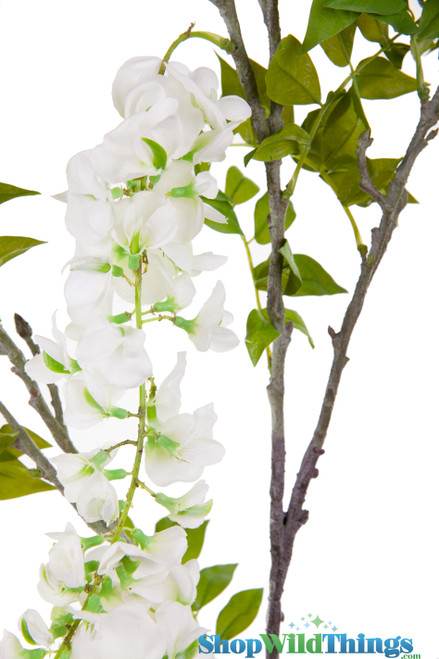 ShopWildThings Has Many Colors and Sizes of Fluffy Wisteria Floral Sprays and Draping Garlands
