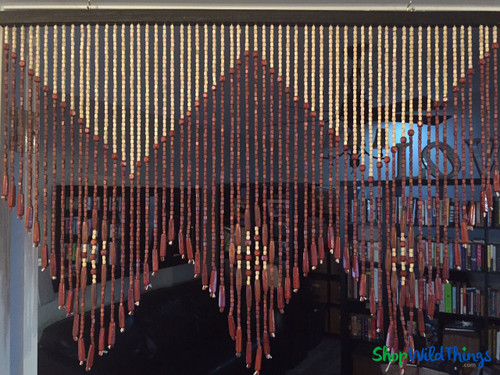 Handmade Wooden Bead Valances From Sustainable Maple Wood ShopWildThings.com