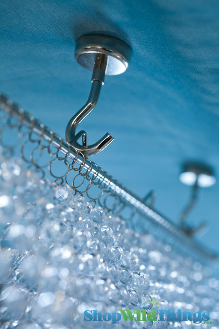 Diamonds Iridescent Ceiling Drape with Easy to Hang Metal Hooks | ShopWildThings.com