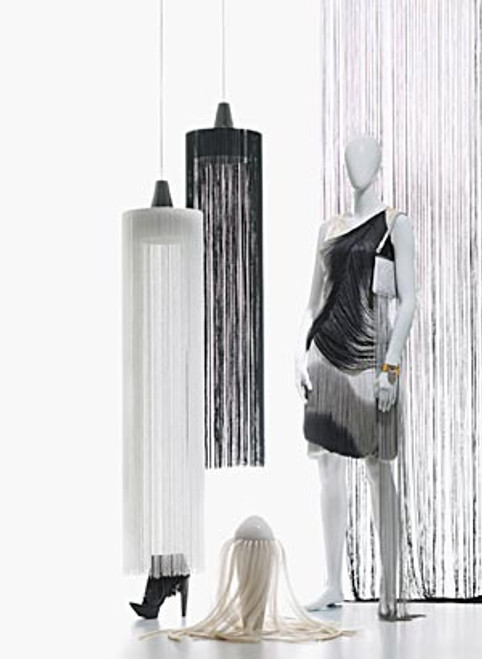 White String Curtains Add Elegance to Retail Store Displays, Custom Colors & Lengths Available from ShopWildThings.com