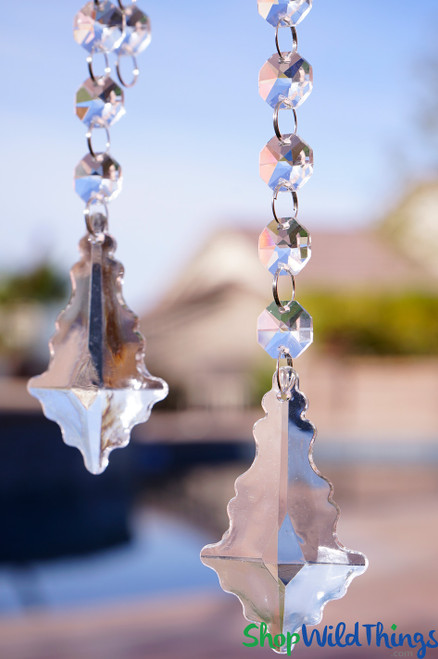 COMING SOON! Acrylic Pendant 2.75" Long "Blaire" Set of 24 for Wedding Trees & Chandeliers!