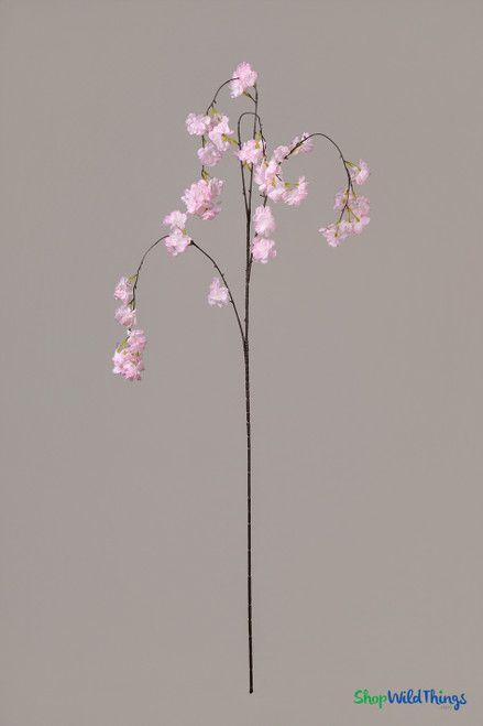 Artificial Pink Flowering Sprays to Decorate Wedding Aisles, Quality Long Stemmed Silk Sprays by ShopWildThings.com