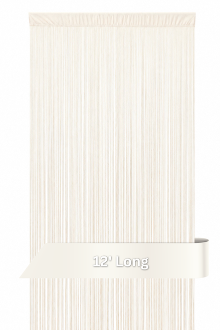 String Fringe Curtain 12 Feet Long Wedding Design, Backdrops and Room Dividers by ShopWildThings.com