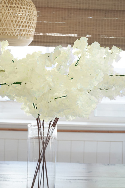 Fluffy Dogwood Flower Sprays Creamy White Branches for Event Designers