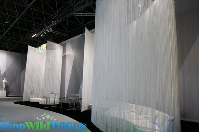 String Curtains Add An Elegant Flair to Clubs & Retail Stores, at Conventions & Trade Shows, Custom Colors & Lengths by ShopWildThings.com