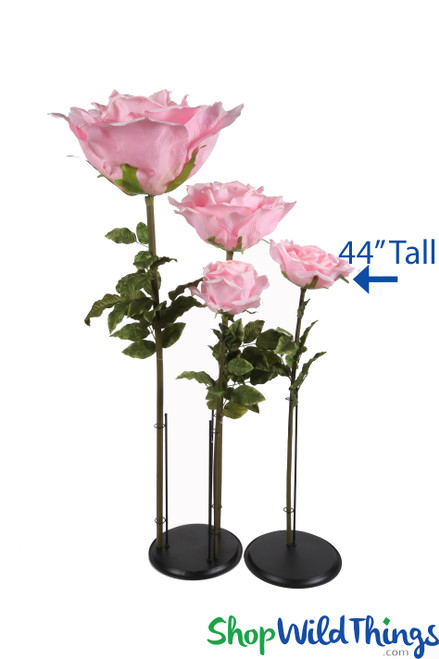 Giant Pink Silk Roses | 44