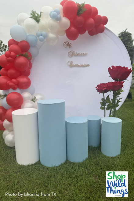 Extra Large Giant Red Roses for Backdrop Props and Decor - ShopWildThings Lifesize Red Flowers Come in Several Sizes and Colors