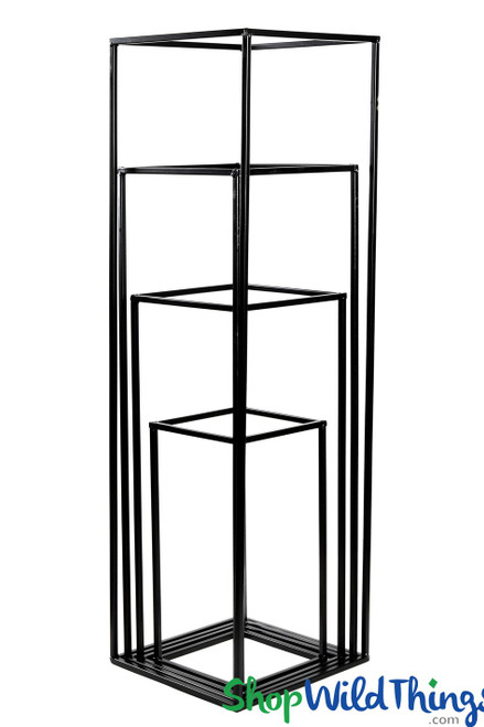Harlow Stands Black Rectangular Display Riser Stands