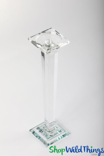 K9 Crystal Candle Holder Also Holds Flower Balls, Upscale Centerpiece Decor by ShopWildThings.com