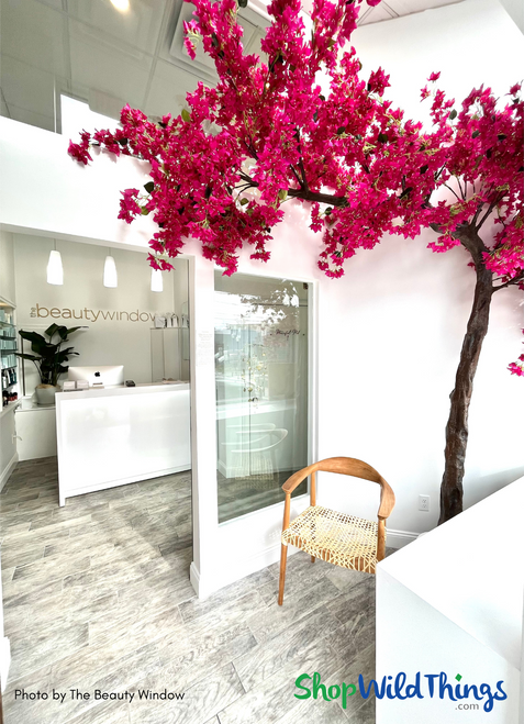 Our fabulous Fuchsia Pink "Sideswept" Tree makes that WOW moment for guests before they even step into the salon!

Available in several ready-to-go styles, or create your own tree with our Replacement Branch collection, the "Sideswept" trees are guaranteed wow moments for any location they are put!
Shop now at ShopWildThings.com to create that extra special moment in your salon and spa!

#enchantingdecor #pinktree #fuchsiatree #artificialfloweringtrees #fauxpinktrees
