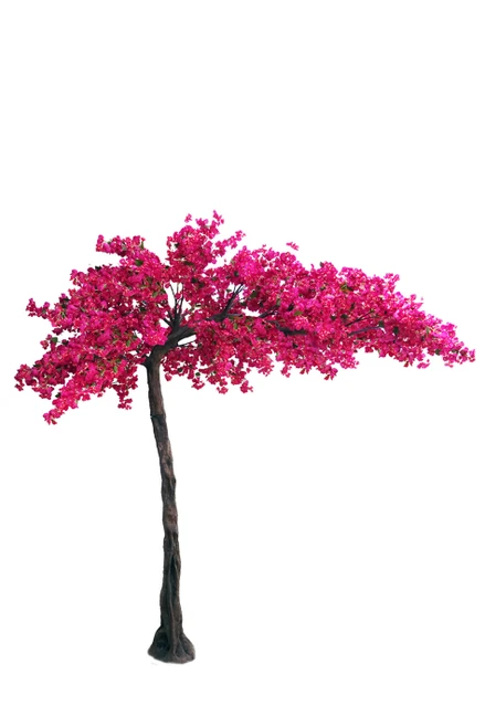 Fuchsia Pink Artificial Silk Flowers Tree Lifesize ShopWildThings.com