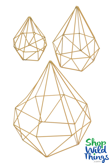 3 Dimensional Geometric Frames for Florals, Greenery and Lights, ShopWildThings.com