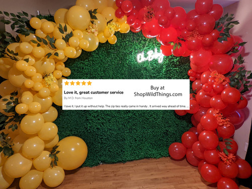 Artificial Greenery Wall Backdrop Installation Idea ShopWildThings.com