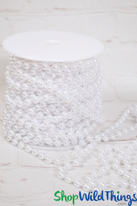 ShopWildThings Rolls of White Pearls Make Decorating Fast and Easy and Add an Elegant Flair