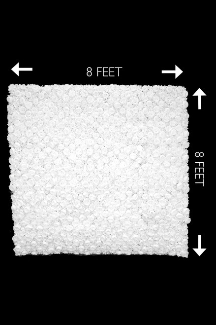 Complete Backdrop Kit, Portable White Flower Background Wall, Wedding & Event Decor | ShopWildThings.com
