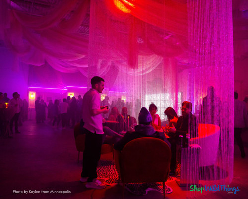 Curved Beaded Curtain Ceiling Decor – Event Party Lounge Decor

Add drama to any event with Diamonds Beaded Curtains by ShopWildThings.com. Hang our extra long 20’ and 24’ length curtains to add shine or use our Satin Rod Pocket or Bendable Metal Curtain Rods to create statement bars, chic lounges, and fun photography backdrops.

With 100’s of styles of Beaded Curtains in stock and ready to ship from Arizona- there’s a reason ShopWildThings.com has been the secret weapon of designers since 1989.