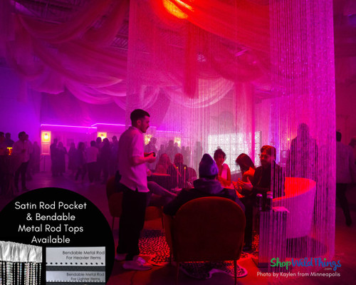 Top Styles for Diamond Beaded Backdrop Drapes for Event Walls and Ceilings ShopWildThings.com