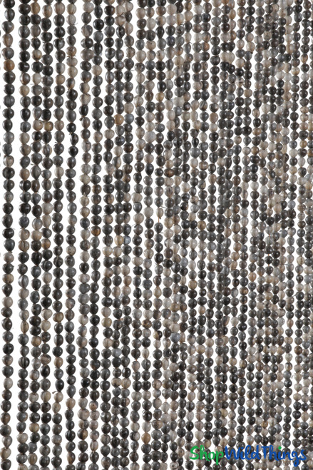 Jujube Seeds Beaded Curtain Has 60 Strands with Mixed Color Round Beads | ShopWildThings.com