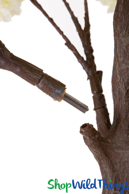 ShopWildThings Faux Flowering Trees With Replaceable & Bendable Branches are Sturdy and Have Minimal Set Up Time