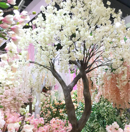 Lifesize White Cherry Blossom Tree 10 feet tall Display Trees ShopWildThings.com