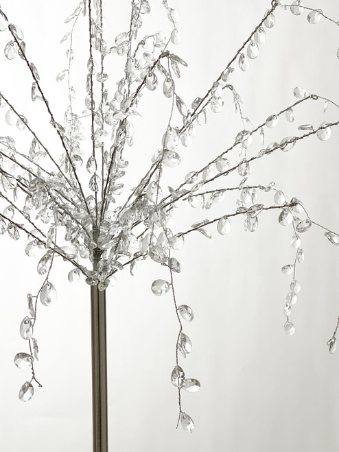 COMING SOON! Crystal Beaded Frozen Droplets Tree 2'W x 3'H