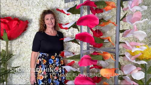 Artificial Flowers To Decorate Wedding Arches, Floral Chandeliers, Table Runners | ShopWildThings.com
