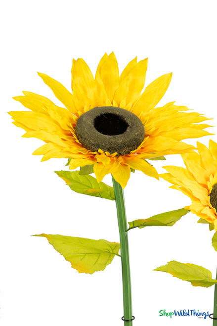 Artificial Large Sunflower Yellow 38" Tall, Huge Photo & Party Prop | ShopWildThings.com