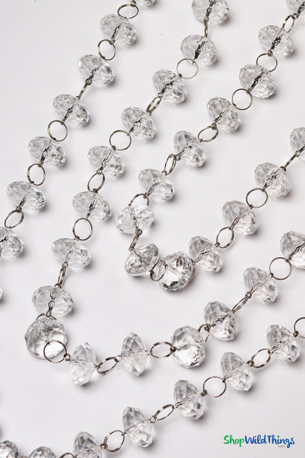 Extra Large Fancy Beads Acrylic Crystal Garland by ShopWildThings.com