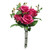 Fuchsia Pink Rose Bouquet | Artificial Rose Spray | Bright Wedding Centerpiece Flowers | ShopWildThings.com