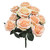 Wedding Flower Bouquets | Artificial Blush Peach Rose Bush Spray | Silk Floral Centerpieces | ShopWildThings.com