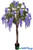 Purple Artificial Silk Wisteria Flowers, Wedding Event Party Trees ShopWildThings Tabletop Centerpiece Trees in Pot Purple Florals