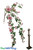 Pink Roses Flowering Branch Replacement Parts for Floral Trees ShopWildThings.com