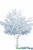 Ice Blue Light Pastel Lifesize Oversize Artificial Floral Blossom Tree ShopWildthings.com