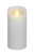Large White Wax Candle Battery Operated Flickering Flame LED