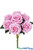 Pink Real Touch Velvet Roses in Bouquet for Foral Designs ShopWildThings.com