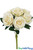 Ivory Real Feel Velvet Roses for Bouquets and Artificial Flower Centerpieces High Quality ShopWildThings.com