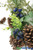 Artificial Blueberry Eucalyptus Pinecone Greenery Pick Spray for Floral Designs