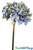 Blue and Green Silk Hydrangea Blossom Stem for Floral Design Centerpieces